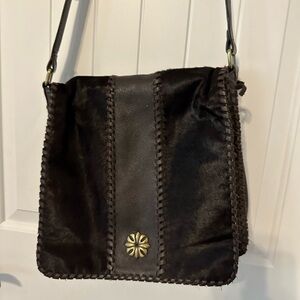 Elegant Black Leather Shoulder Bag